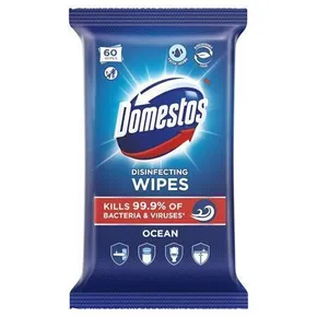 Tisztító törlőkendők, óceán, 60 db, DOMESTOS